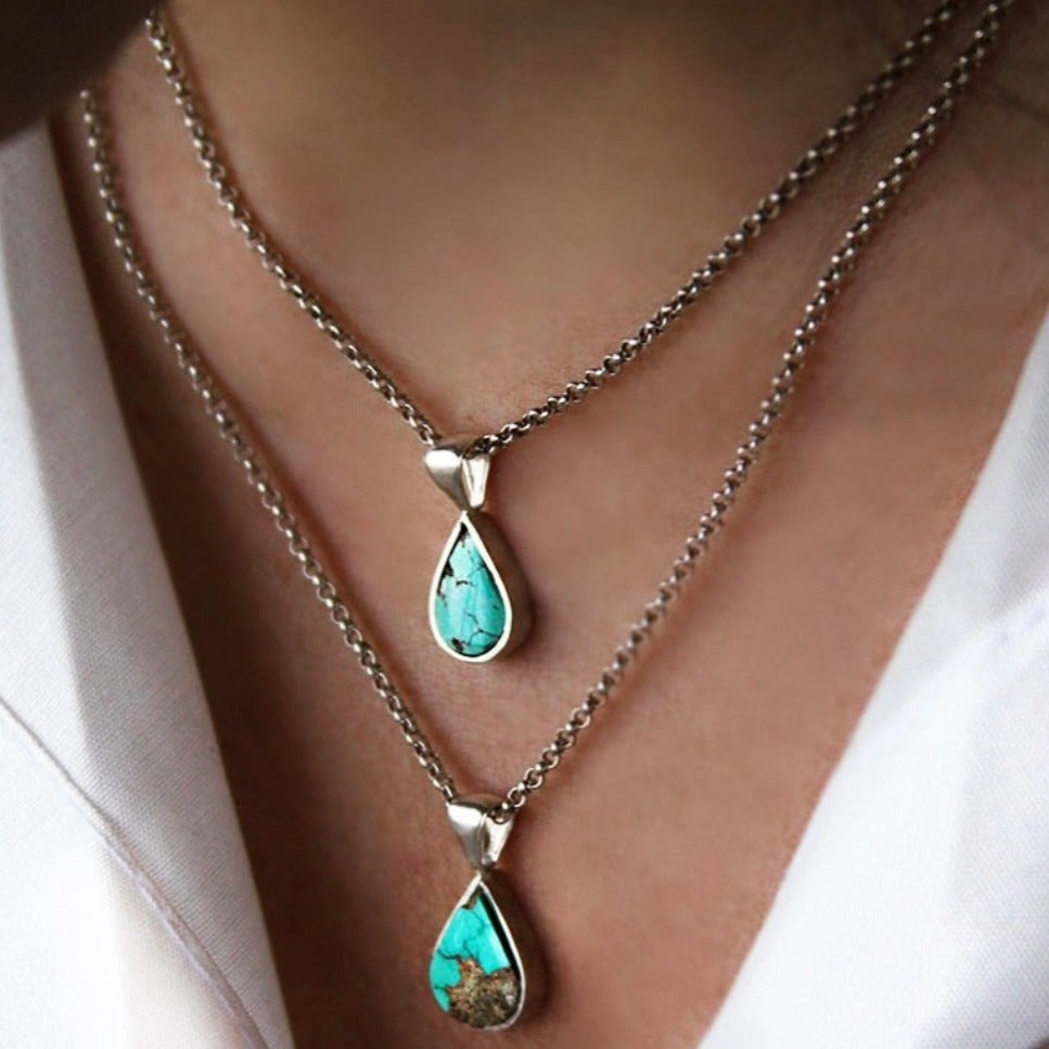 Natural turquoise sale jewelry