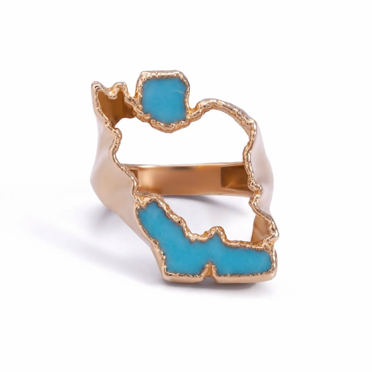 "For My Homeland"  Iran Map Ring