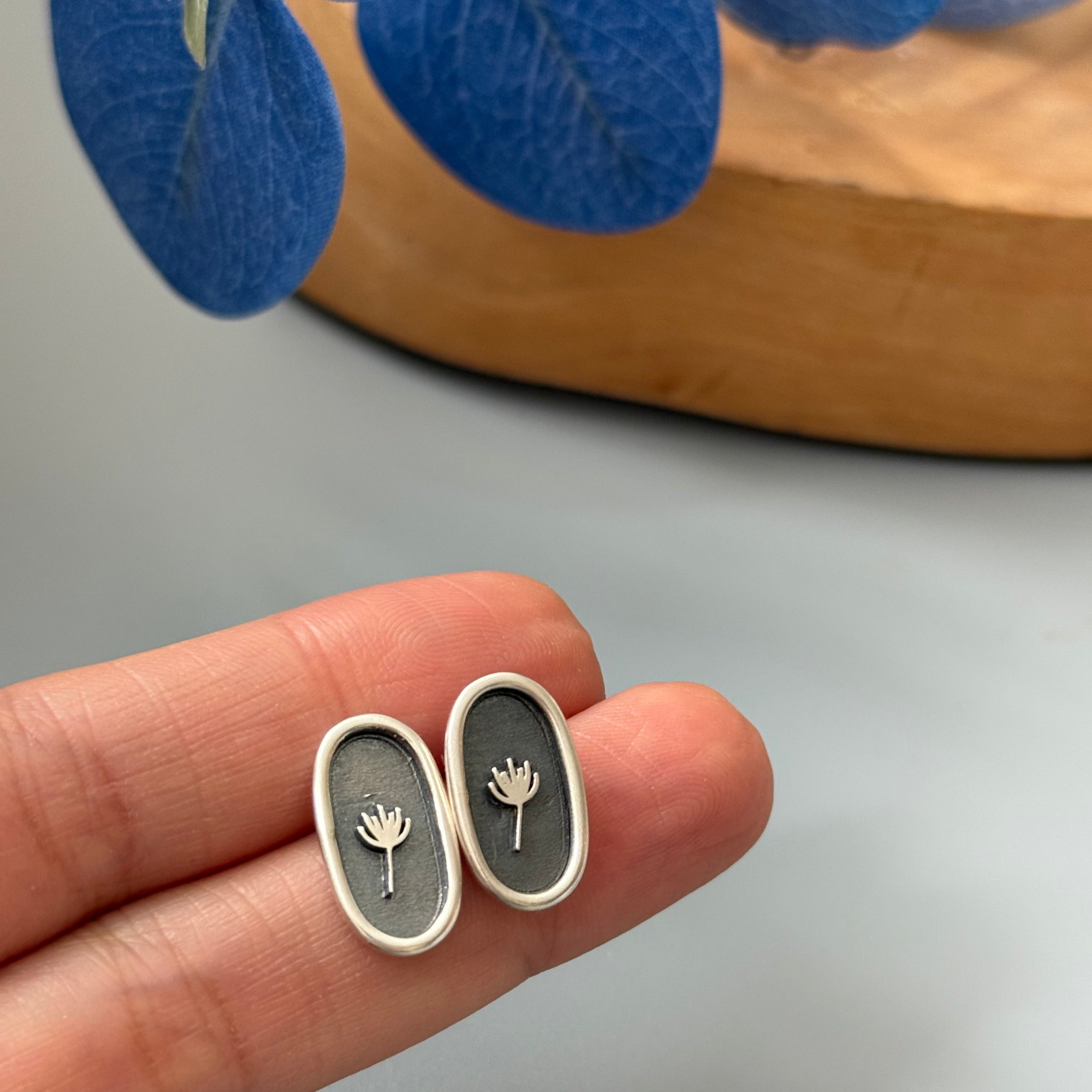 Handmade Silver Earrings With Minimal Design