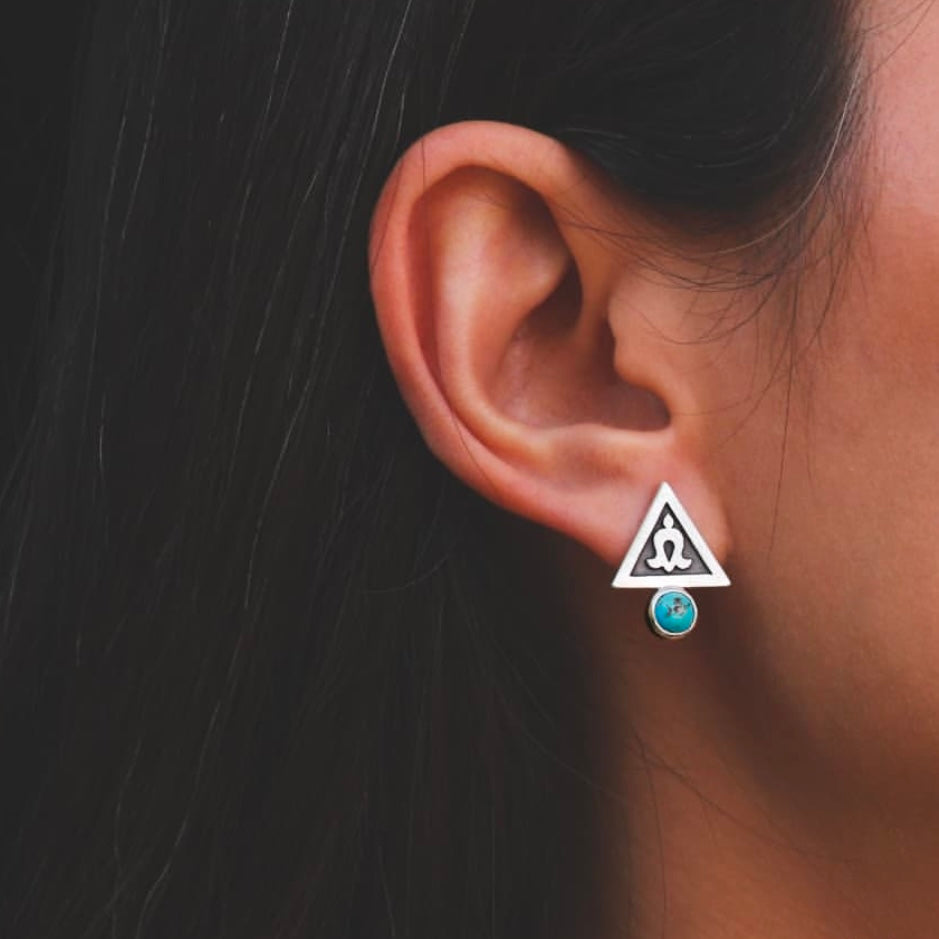 Persian Turquoise Minimal Earrings