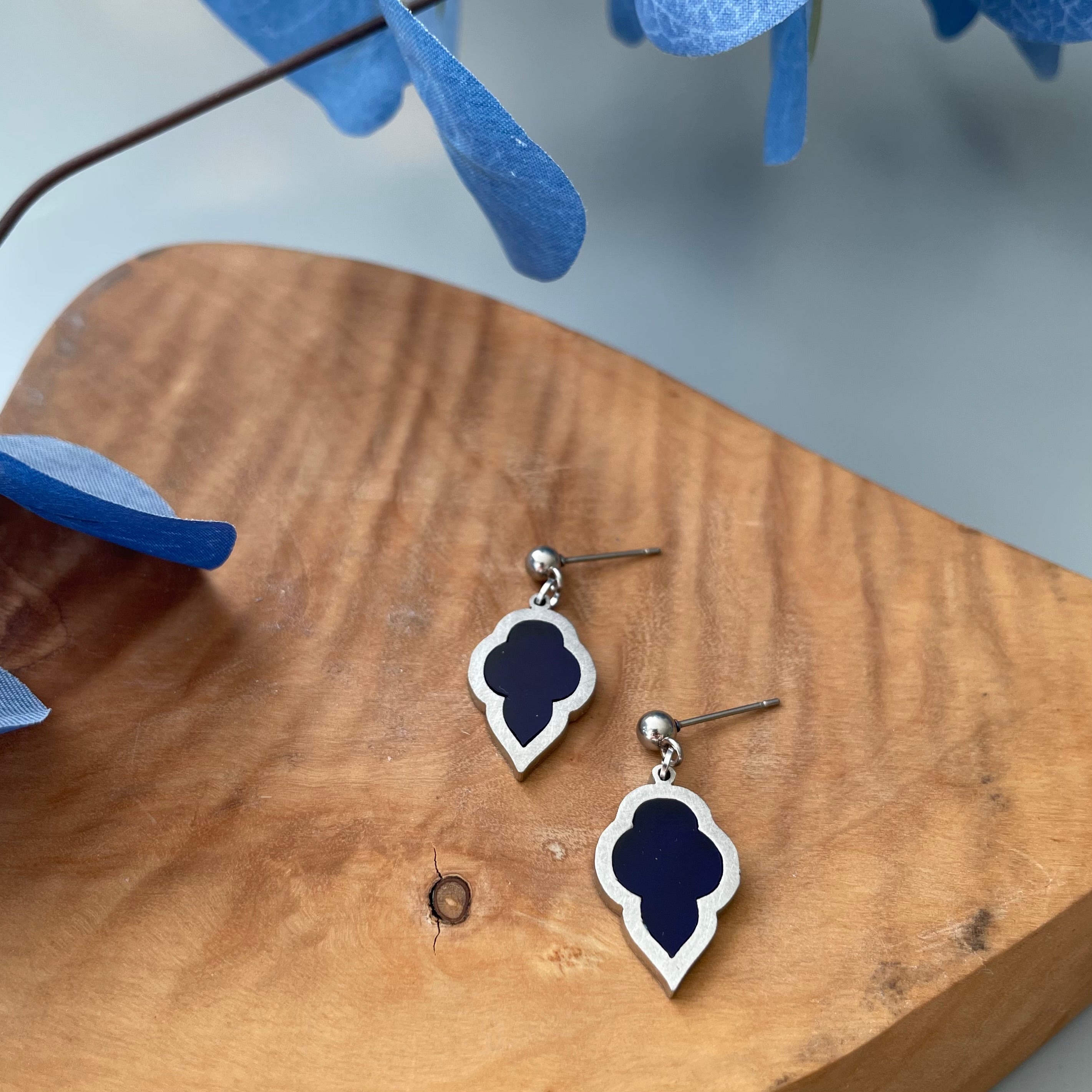 Ursi Earrings and Bracelet in Blue