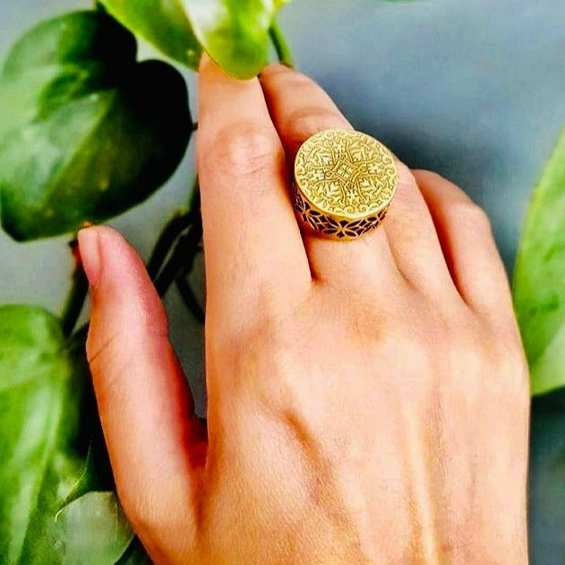 Brass hot sale ring jewellery